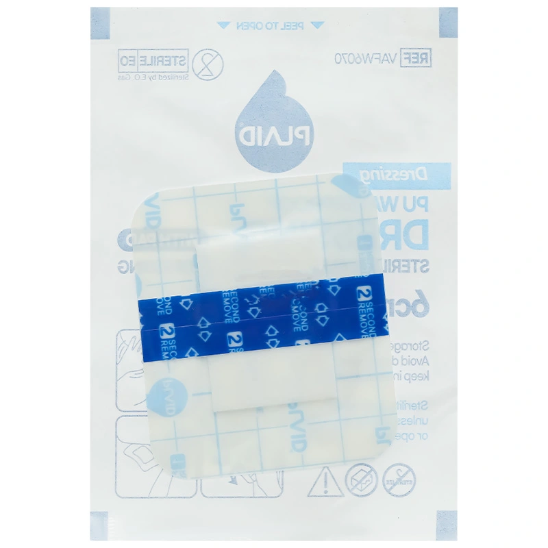 Gạc dán vô trùng không thấm nước Plaid Vafw6070 (6 x 7cm) hộp 50 miếng - 6